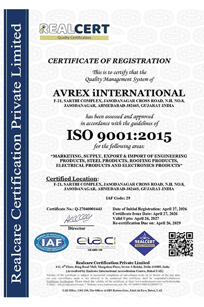 AVREX ISO 9001