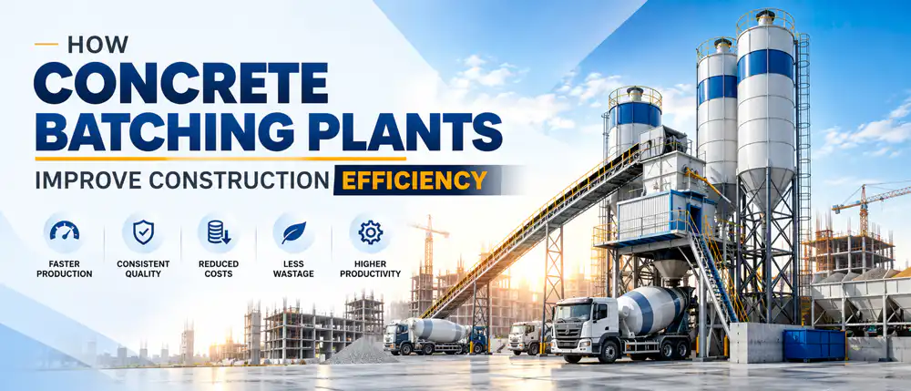 How Concrete Batching Plants Improve Construction Efficiency